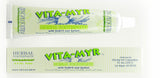 Pasta dental Vita-Myr Zinc+ paquete de 6, opción de higiene bucal sin color artificial.