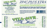 Uso diario con Vita-MYR Zinc+ para un cepillado eficaz