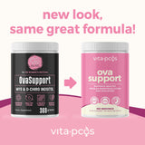 VITA-PCOS etiqueta del producto para identificar ingredientes clave.