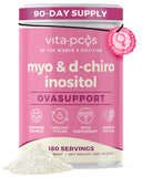 VITA-PCOS polvo de inositol medido para mezclar fácilmente en bebidas.