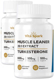 Vita Spark Turkesterona: botella y cápsulas para desarrollo muscular lean y definición.