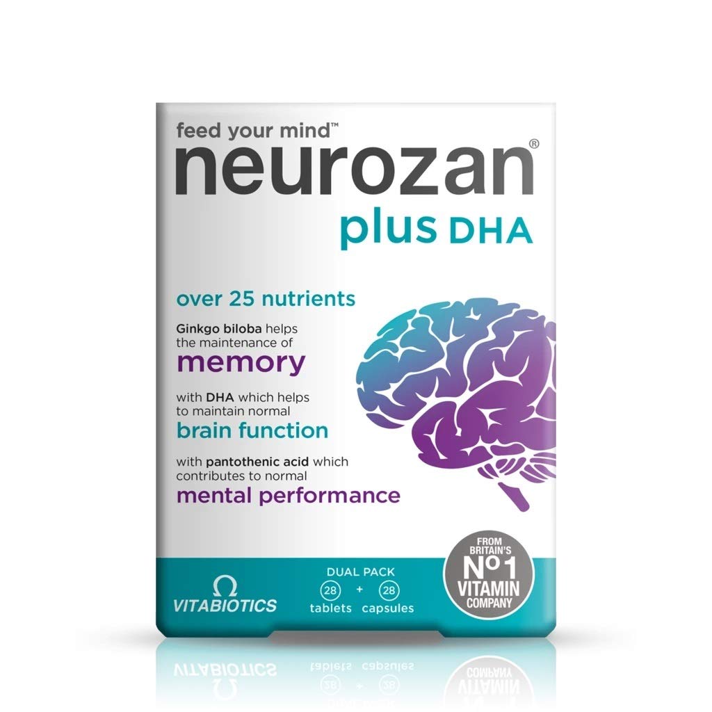 Vitabiotics Neurozan Plus: frasco de tabletas para apoyo cognitivo diario