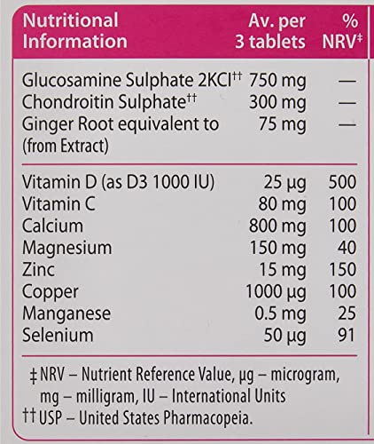 Vitabiotics Osteocare Joint, formato para uso diario durante ejercicio.