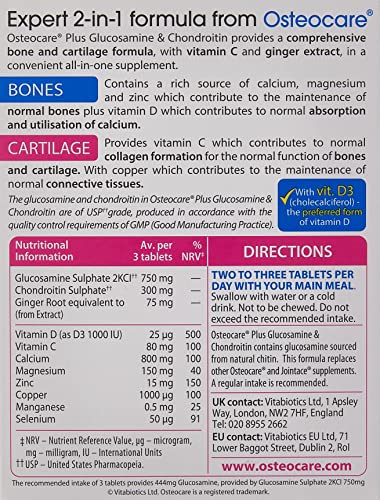 Vitabiotics Osteocare Joint, tabletas fáciles de tomar para apoyar la movilidad.