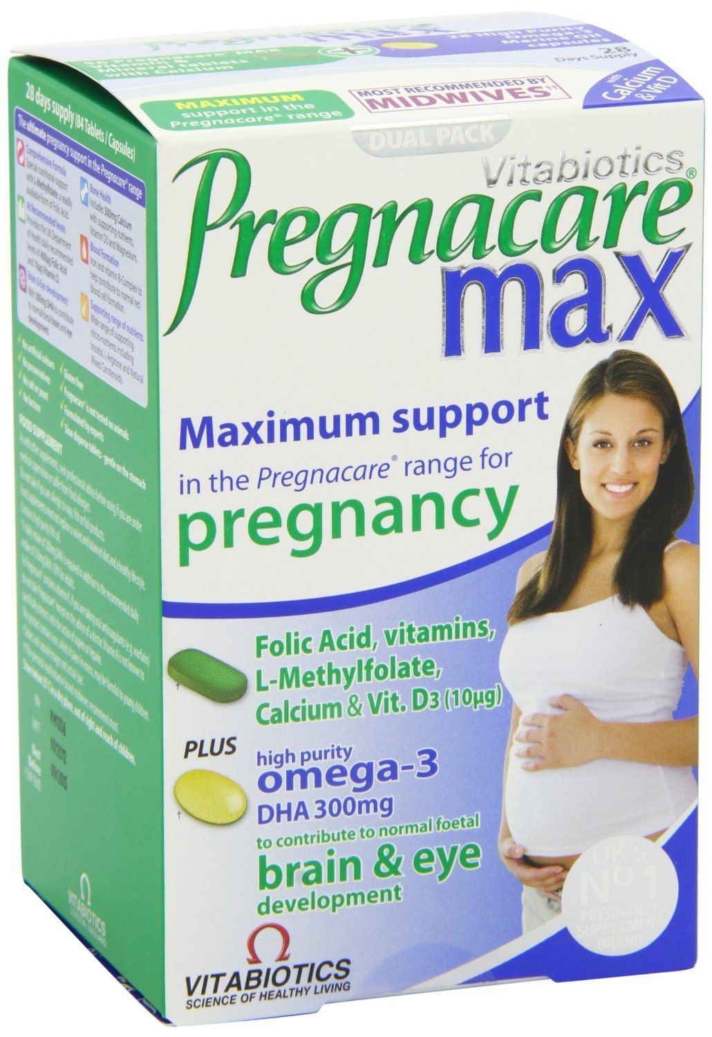Vitabiotics Pregnacare Max – tabletas en pack para embarazo, apoyo nutricional diario