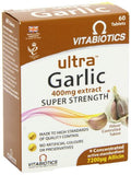 Vitabiotics Ultra Ajo Tabletas, envase frontal, para un estilo de vida activo.