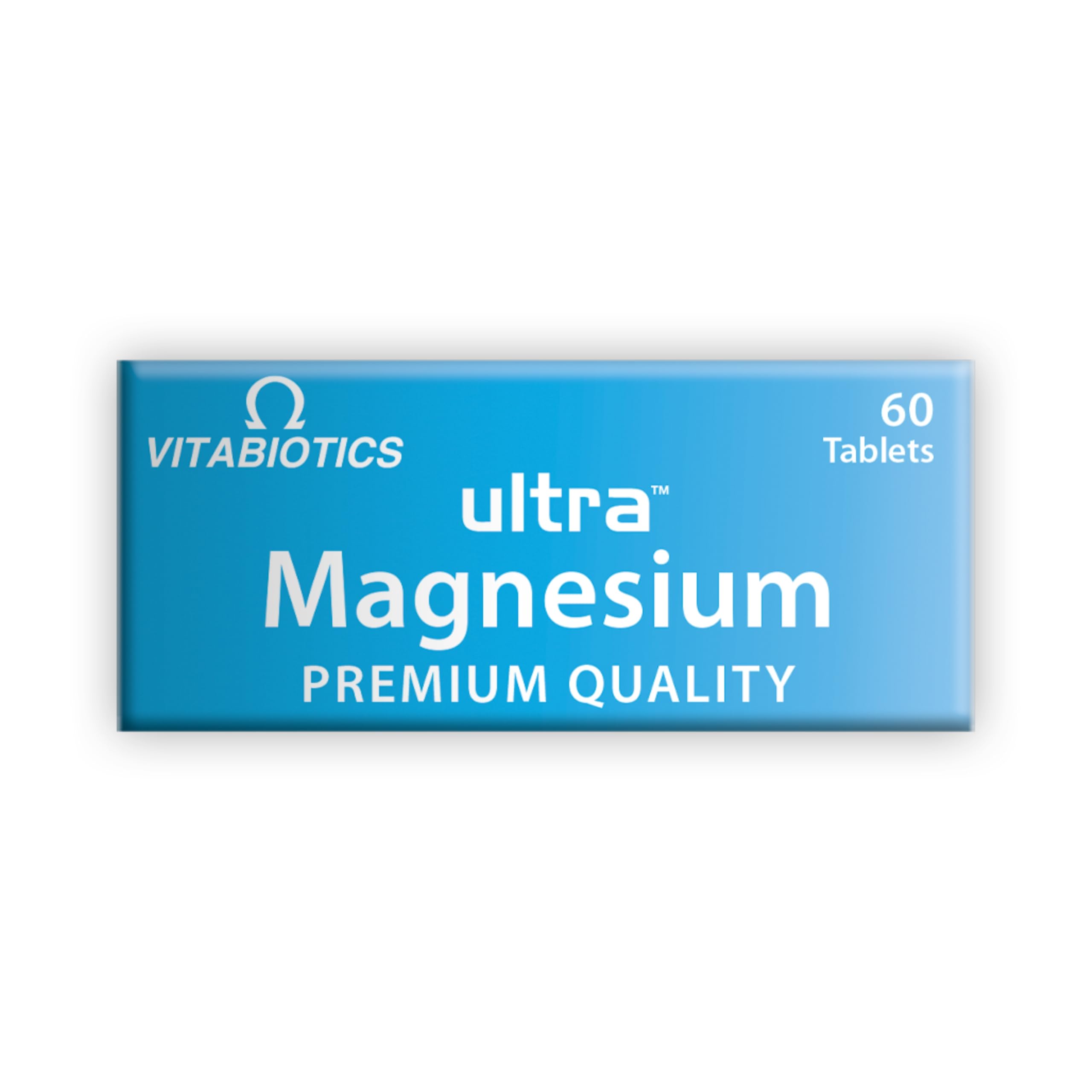 Vitabiotics Ultra Magnesio tableta individual para uso diario.