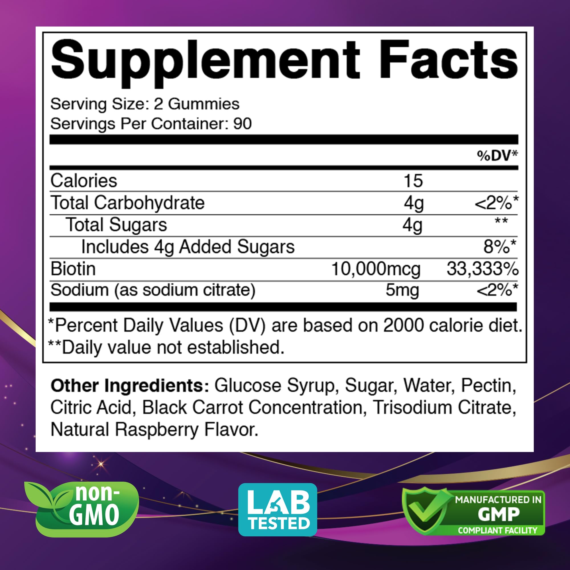 Vitabod Biotin Gomitas, textura suave para consumo diario.