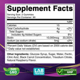 Vitabod Biotin Gomitas, textura suave para consumo diario.