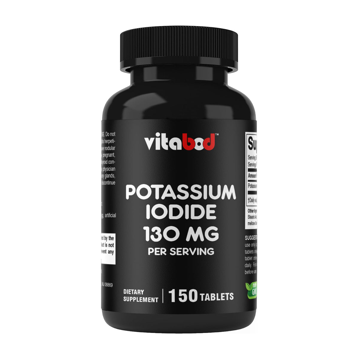 Vitabod ioduro de potasio, tabletas 130 mg en envase para dosis diaria