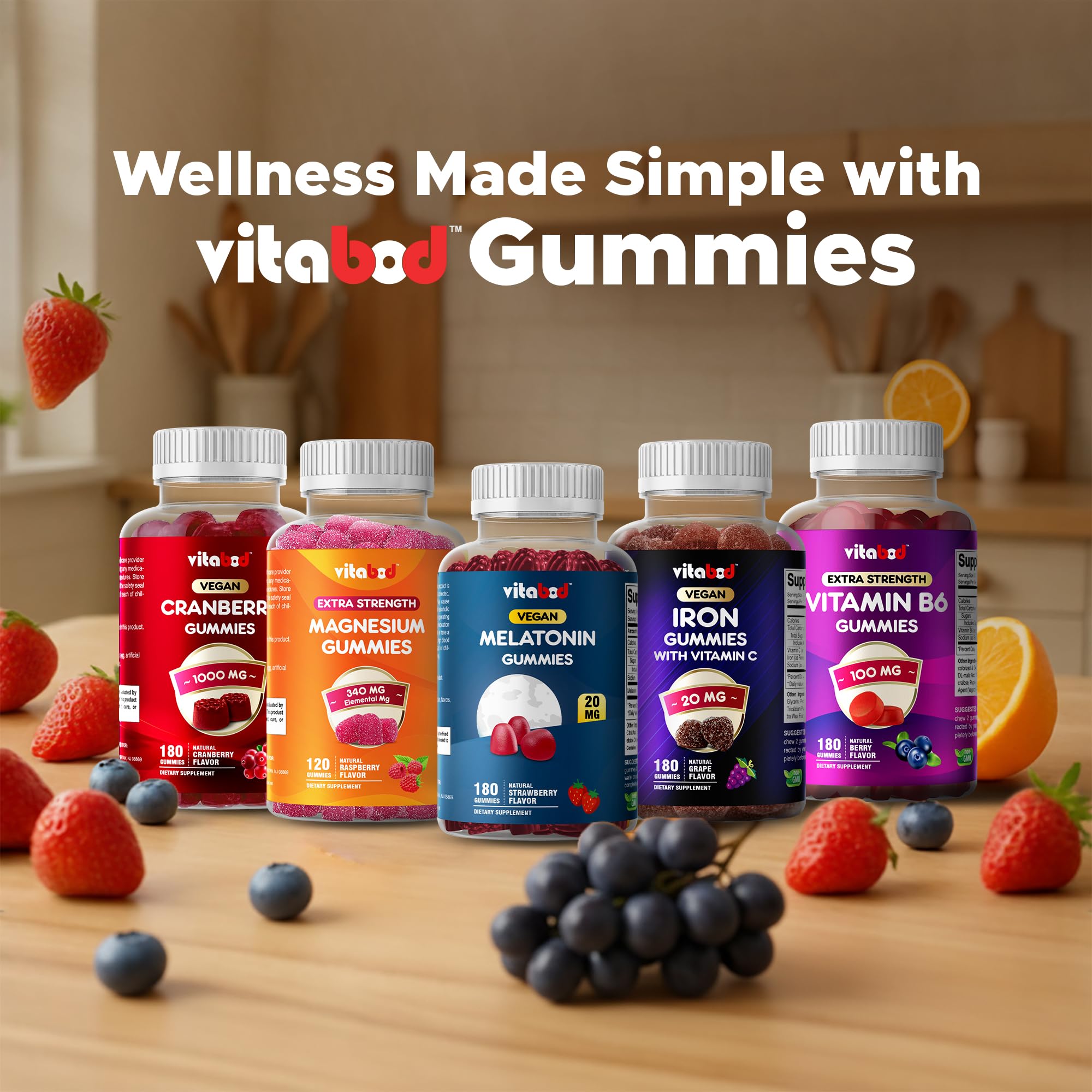 Vitabod Melatonina gomitas sin OGM para consumo consciente