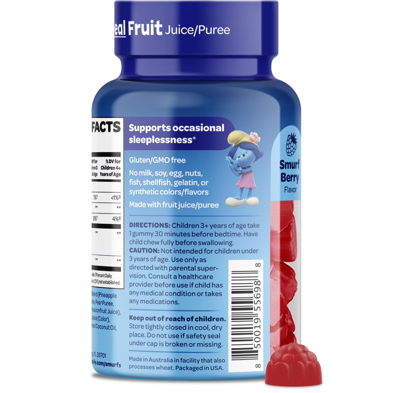 Pitufos VITABURST sin OGMs para consumo infantil