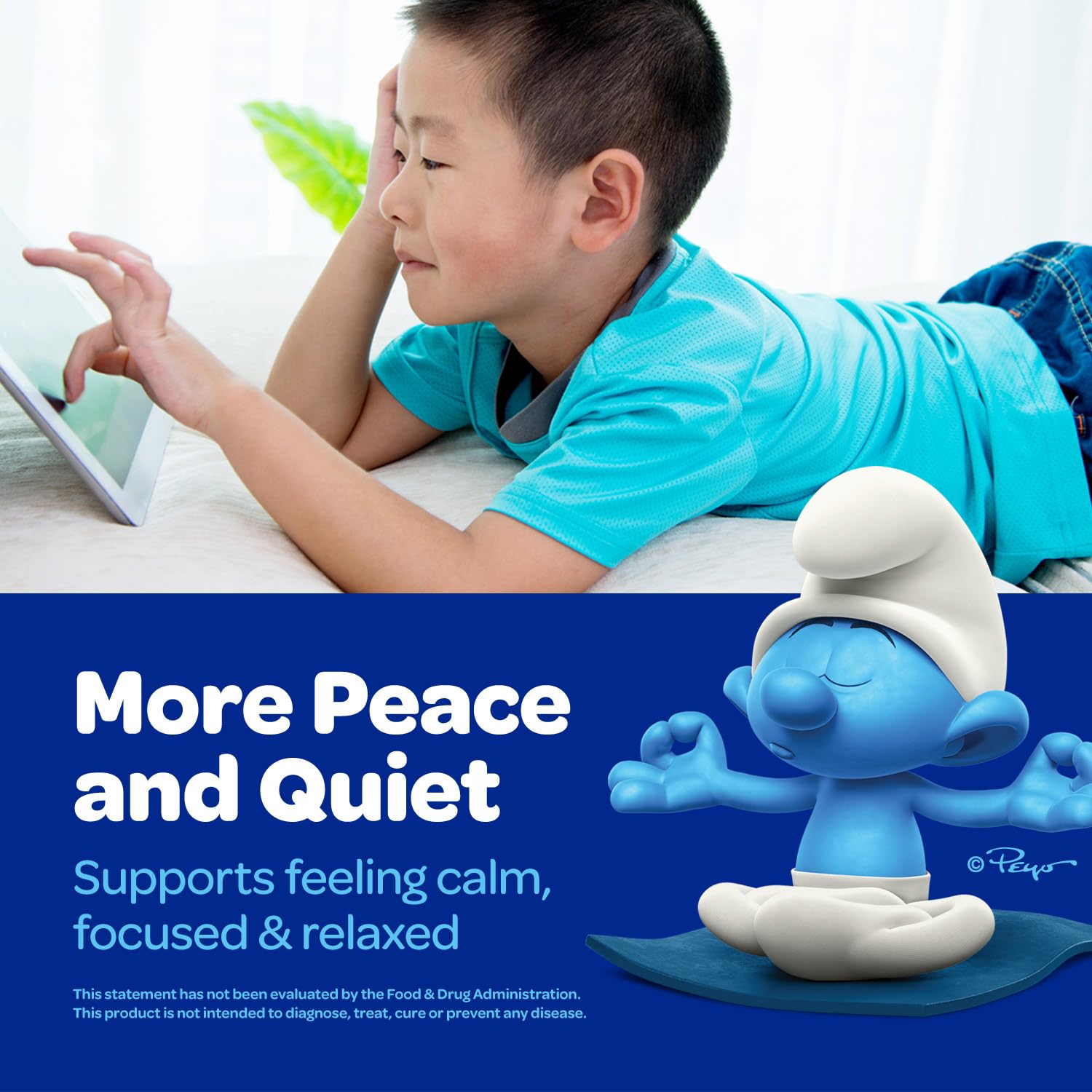 VITABURST Smurfs Kids Calm Gominolas con L-teanina favorecen relajación sin perder foco