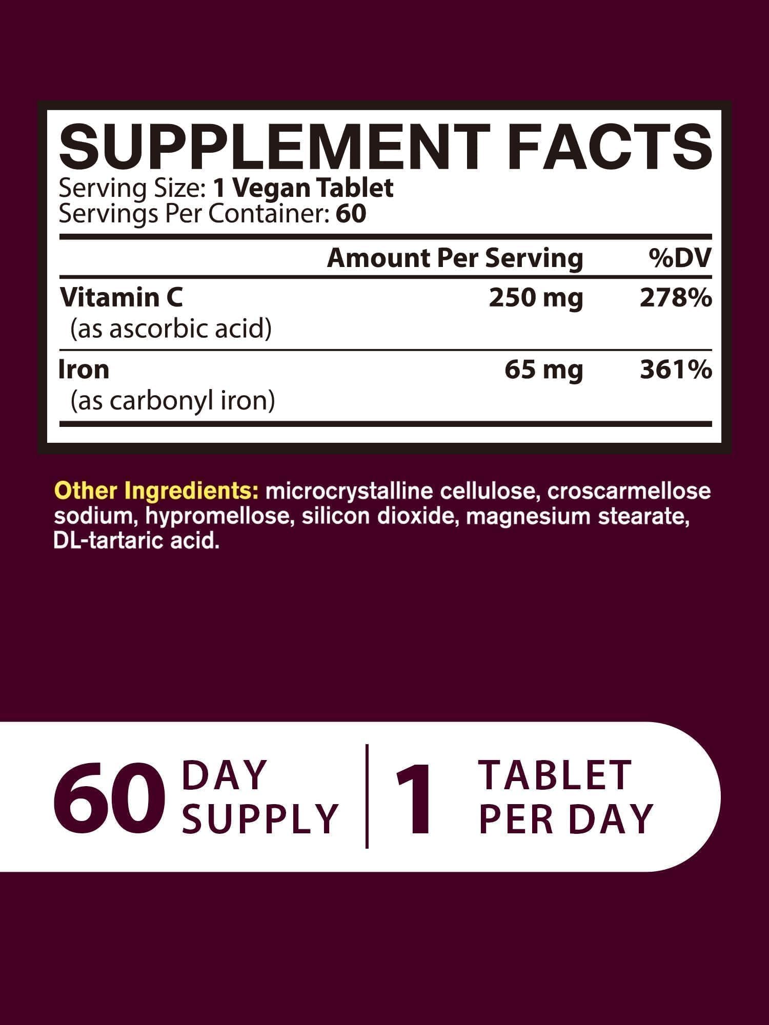 Vitacook absorción de hierro y vitamina C: combinación para la absorción