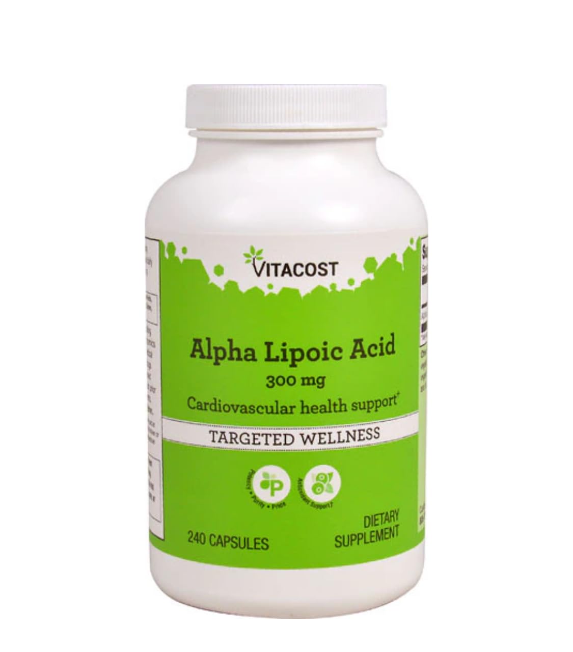 Vitacost ácido alfa-lipoico, frasco, apoyo antioxidante diario