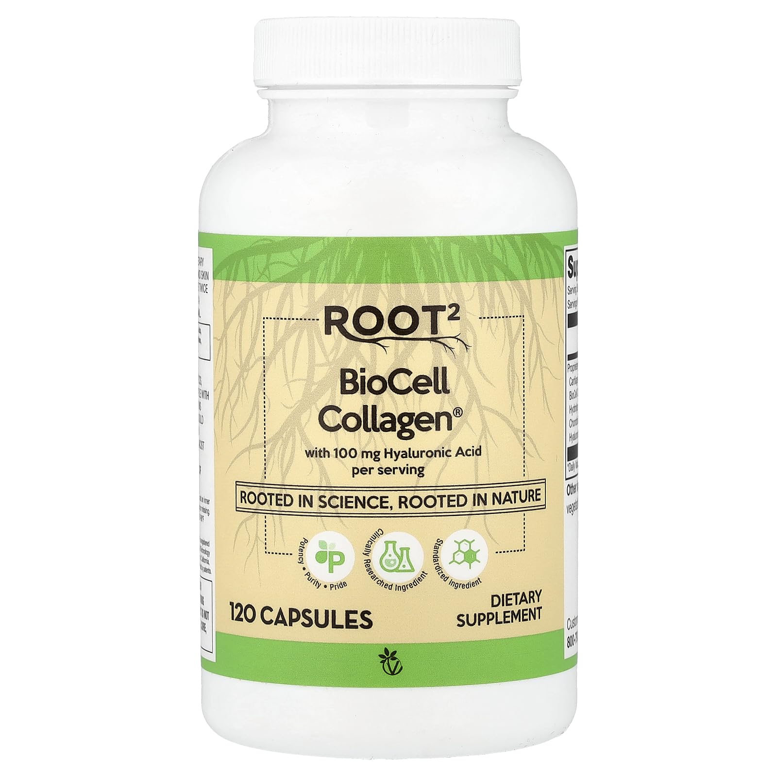 Vitacost ácido hialurónico con BioCell colágeno II, cápsulas, apoyo a articulaciones y tejido conectivo.