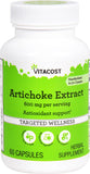 Vitacost Alcachofa Extracto, botella 600 mg, apoyo al bienestar diario.