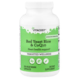 Vitacost arroz de levadura roja CoQ10 en botella para salud cardiovascular