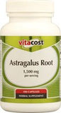 Vitacost Astrágalo en cápsulas de 1500 mg para apoyo al bienestar general.