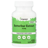 Vitacost Butterbur Extract en cápsulas de 75 mg para comodidad diaria
