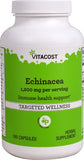Vitacost Echinacea 1200 mg, botella de suplemento para apoyo al sistema inmunitario.