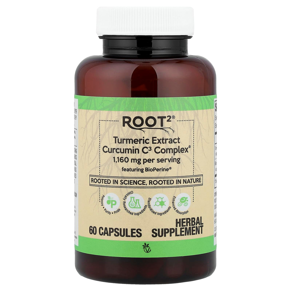 Vitacost extracto de cúrcuma con complejo C3 y Bioperine, botella de 60 cápsulas para apoyo antioxidante