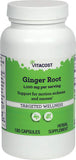Vitacost jengibre raíz 1100 mg en cápsulas para apoyo digestivo natural en viajes