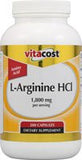 Vitacost L-arginina HCl, botella vertido, apoyo a la circulación saludable