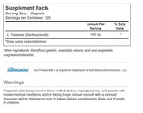 Vitacost L-teanina Suntheanine, cápsulas, apoyo al enfoque mental sin somnolencia.