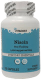 Vitacost Niacina sin enrojecimiento, cápsulas de 1000 mg, fáciles de tragar.