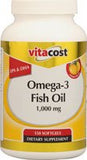 Vitacost Omega-3 aceite de pescado limón, gel suave para ingesta diaria conveniente