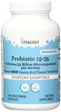 Vitacost Probiotic 15-35: botella con cápsulas para soporte digestivo suave.