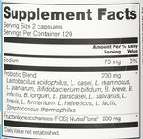 Vitacost Probiotic 15-35: etiqueta de ingredientes, 15-35 cepas para bienestar digestivo.