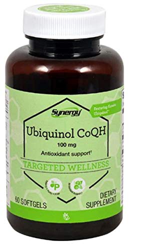 Vitacost Synergy Ubiquinol CoQH, cápsula suave, apoyo al metabolismo energético.
