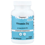 Vitacost Vitamina D3 cápsula de 2000 UI, soporte para huesos y salud inmune.