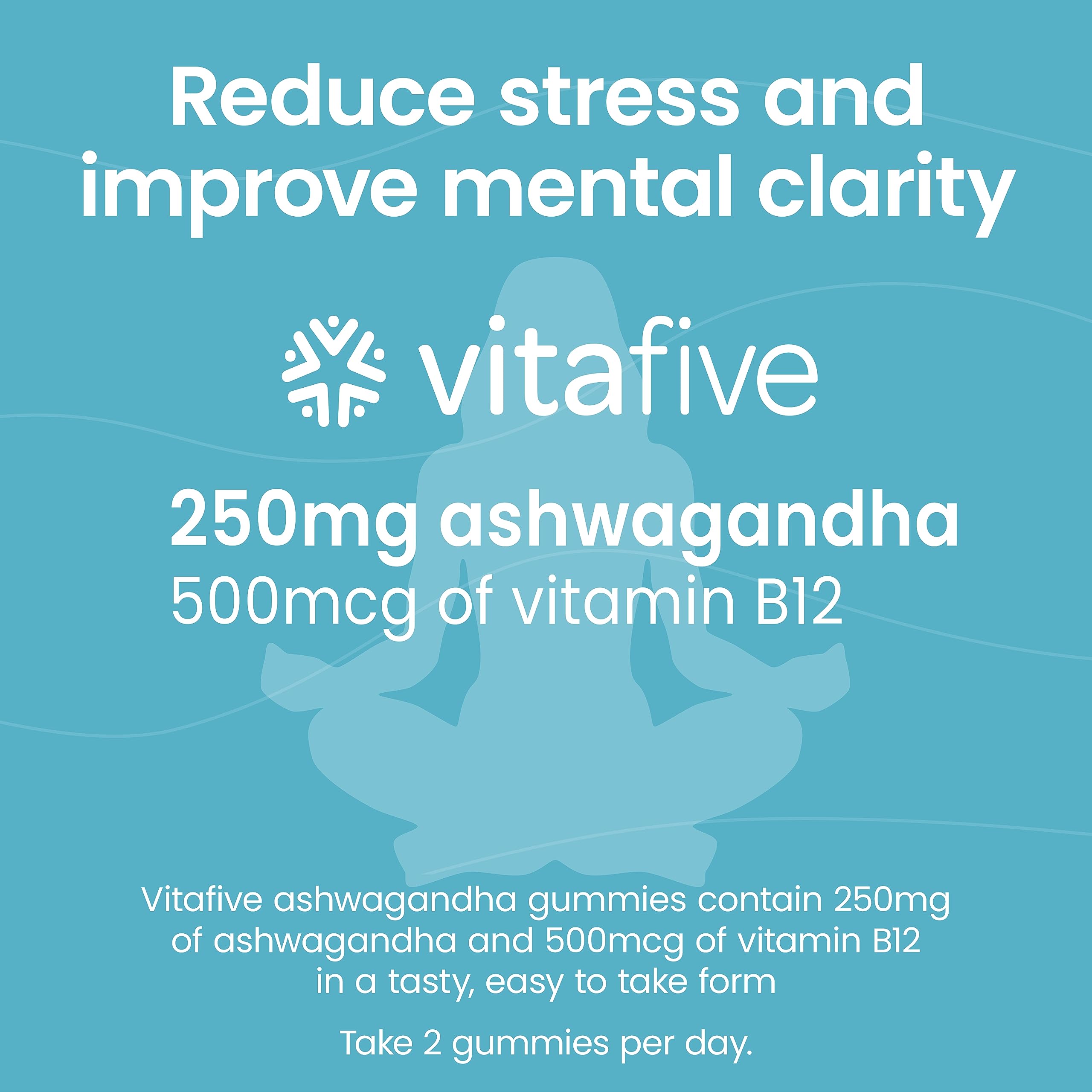 Vitafive Ashwagandha Gomitas Sabor: delicioso y bajo en azúcar para tu día a día.