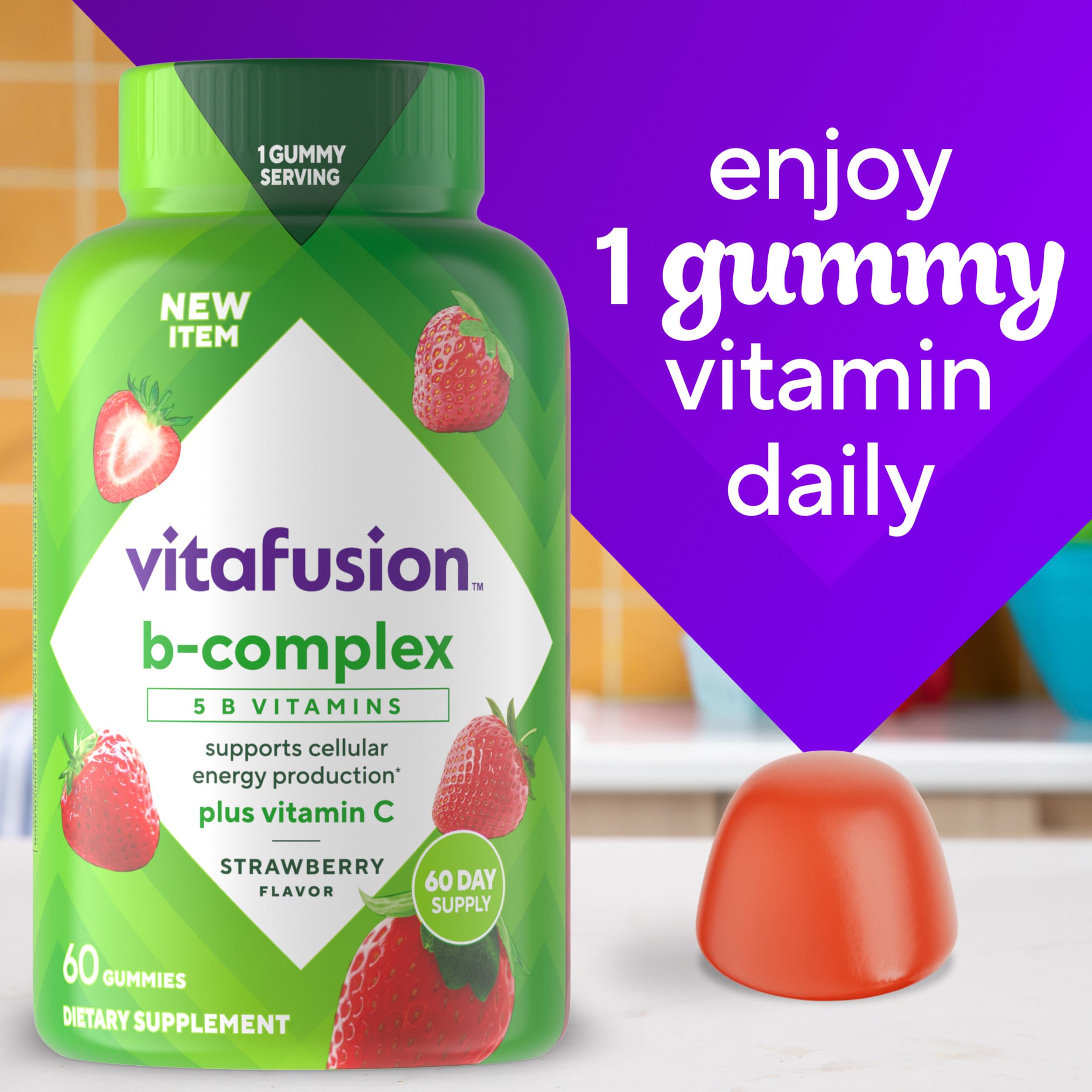 Empaque portátil de Vitafusion B-Complejo