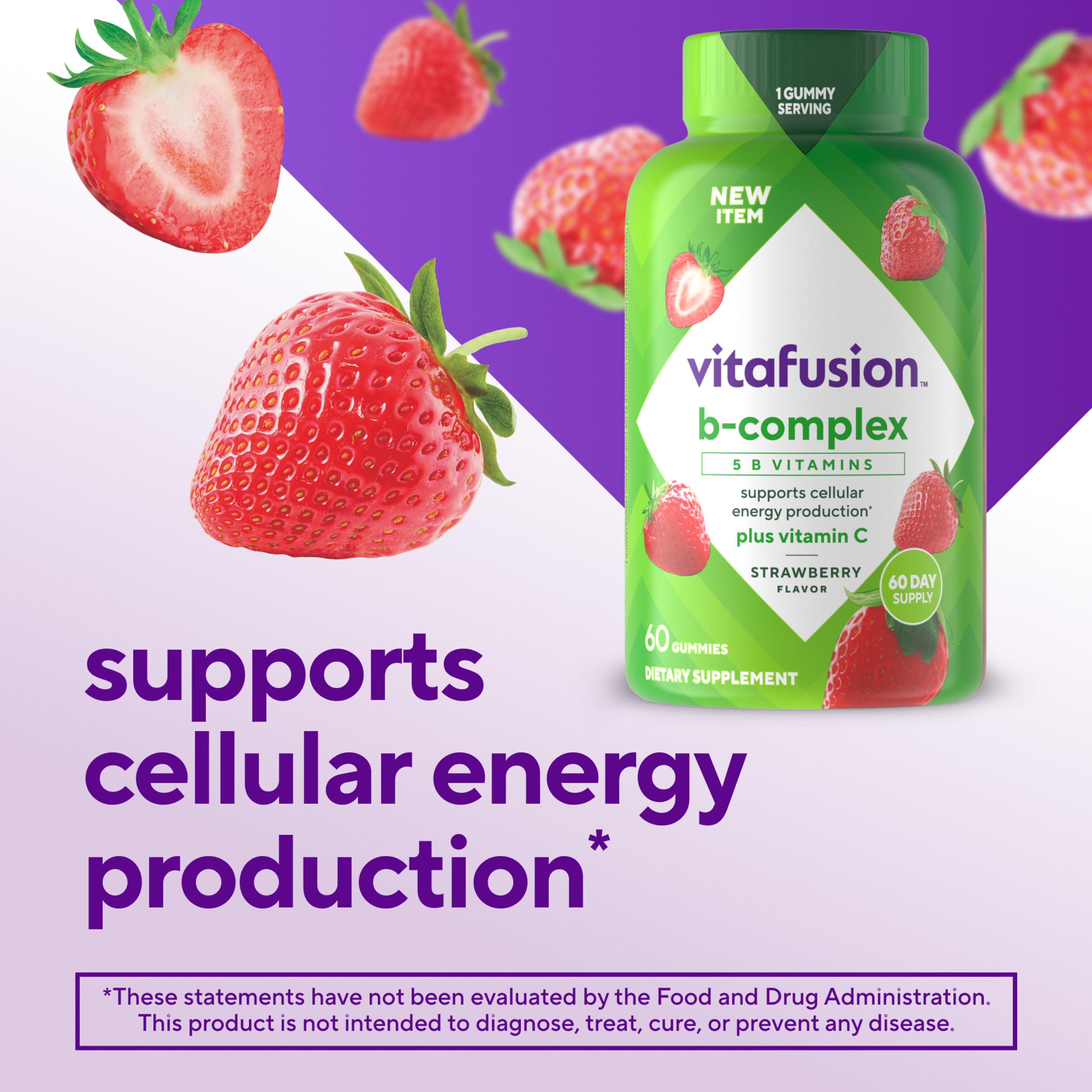 Vitafusion B-Complejo gominolas porción diaria conveniente