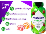 Vitafusion Calcium con sabores naturales para la salud ósea