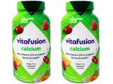 Vitafusion Calcium sin gluten ni lácteos, compatible con ciertas dietas.