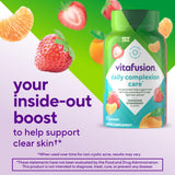Gomitas Vitafusion Daily Complexion Care con sabor mandarina y fresa.