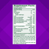 Vitafusion Gorgeous Hair Skin Nails ingredients panel highlighting biotin and antioxidants