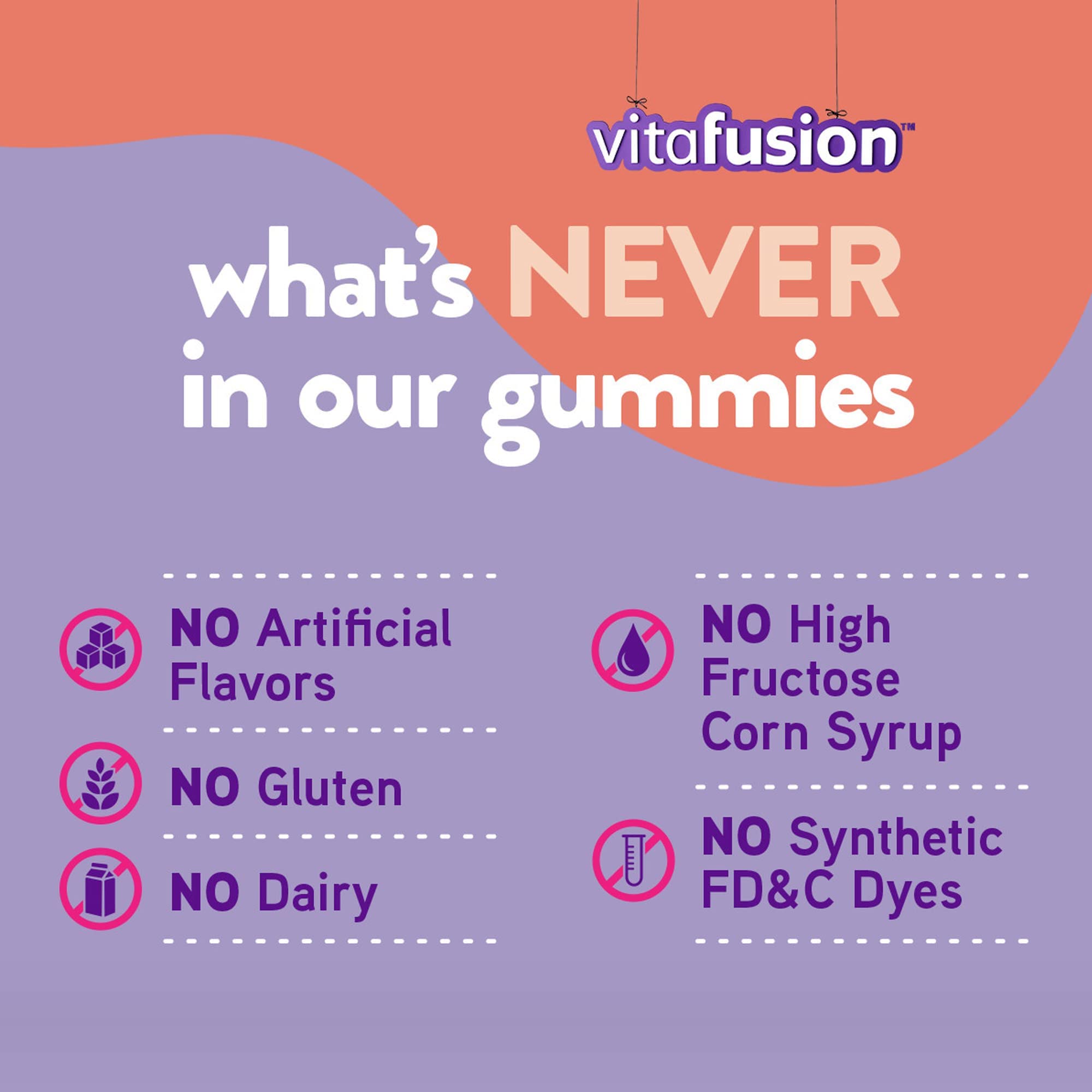 Ingredientes clave de Vitafusion MultiVites, vitaminas esenciales