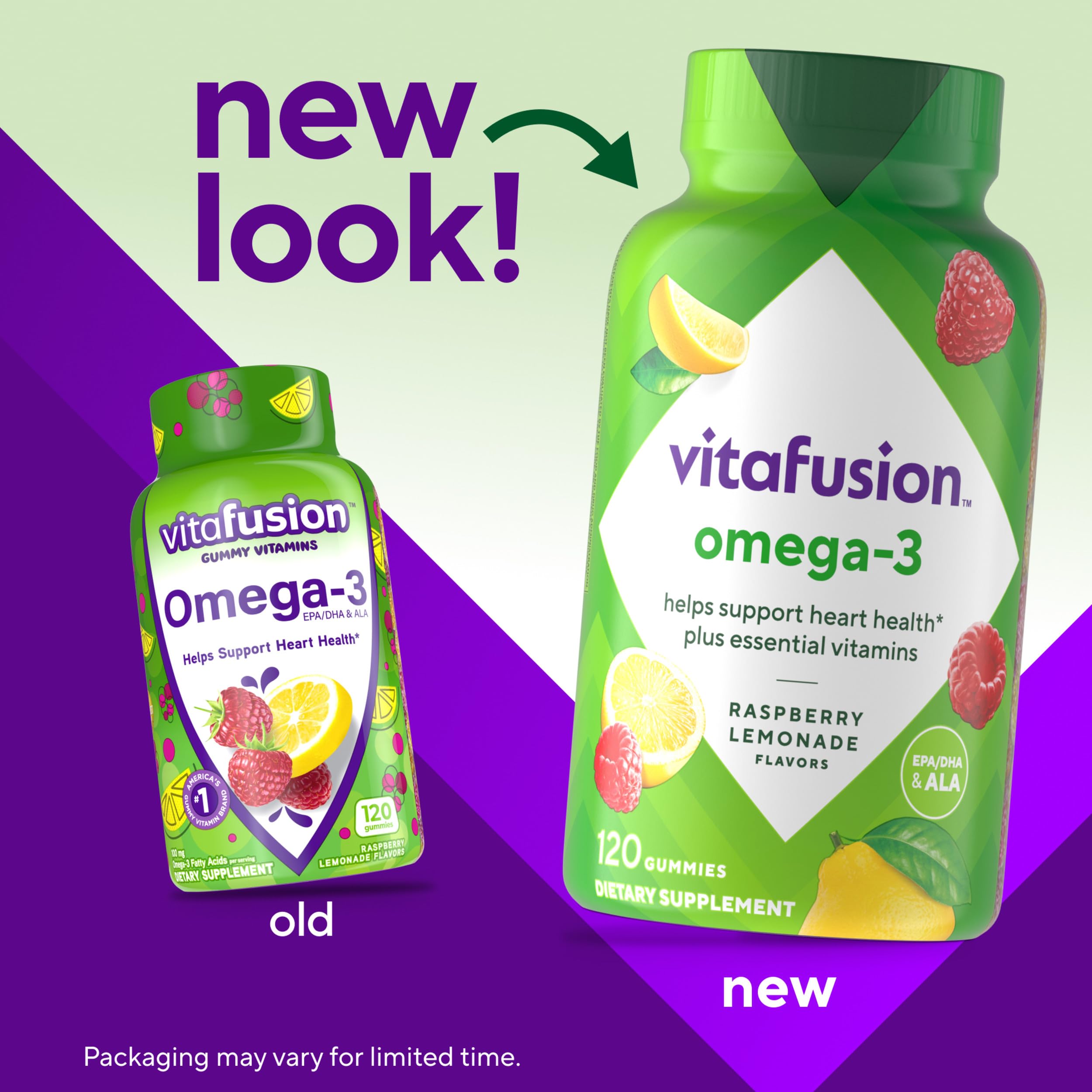 Vitafusion Omega-3 Gomitas, porciones diarias para EPA/DHA