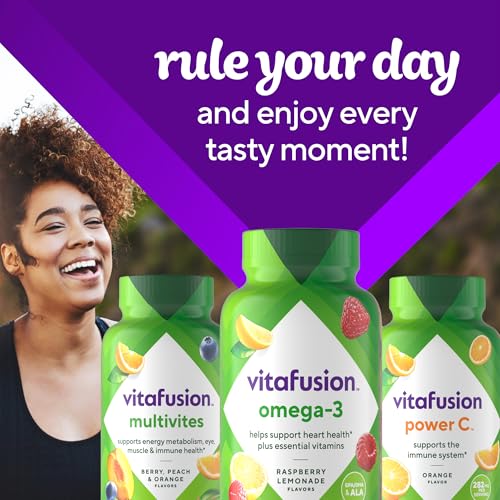 Vitafusion Omega-3 Gomitas con sabor frambuesa-limón y reconocimiento ChefsBest