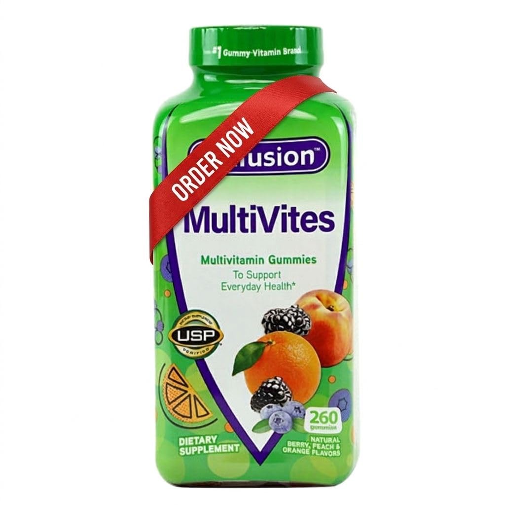 Vitafusions Multivites gomitas de frutas naturales para apoyo diario de nutrientes