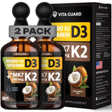 Vita Guard D3 K2 en botella con gotero para absorción rápida