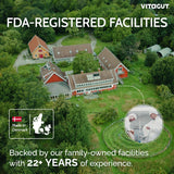 Vitagut control de calidad de terceros: HACCP y pruebas de laboratorio.