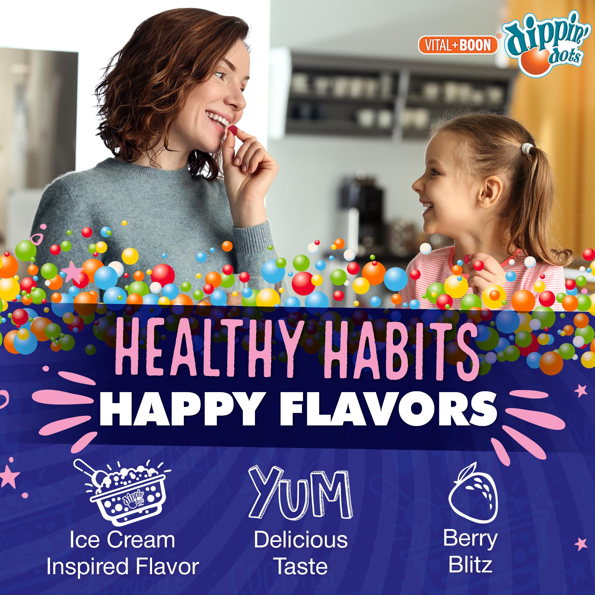 Vital+Boon Dippin' Dots uso nocturno para ritual de descanso