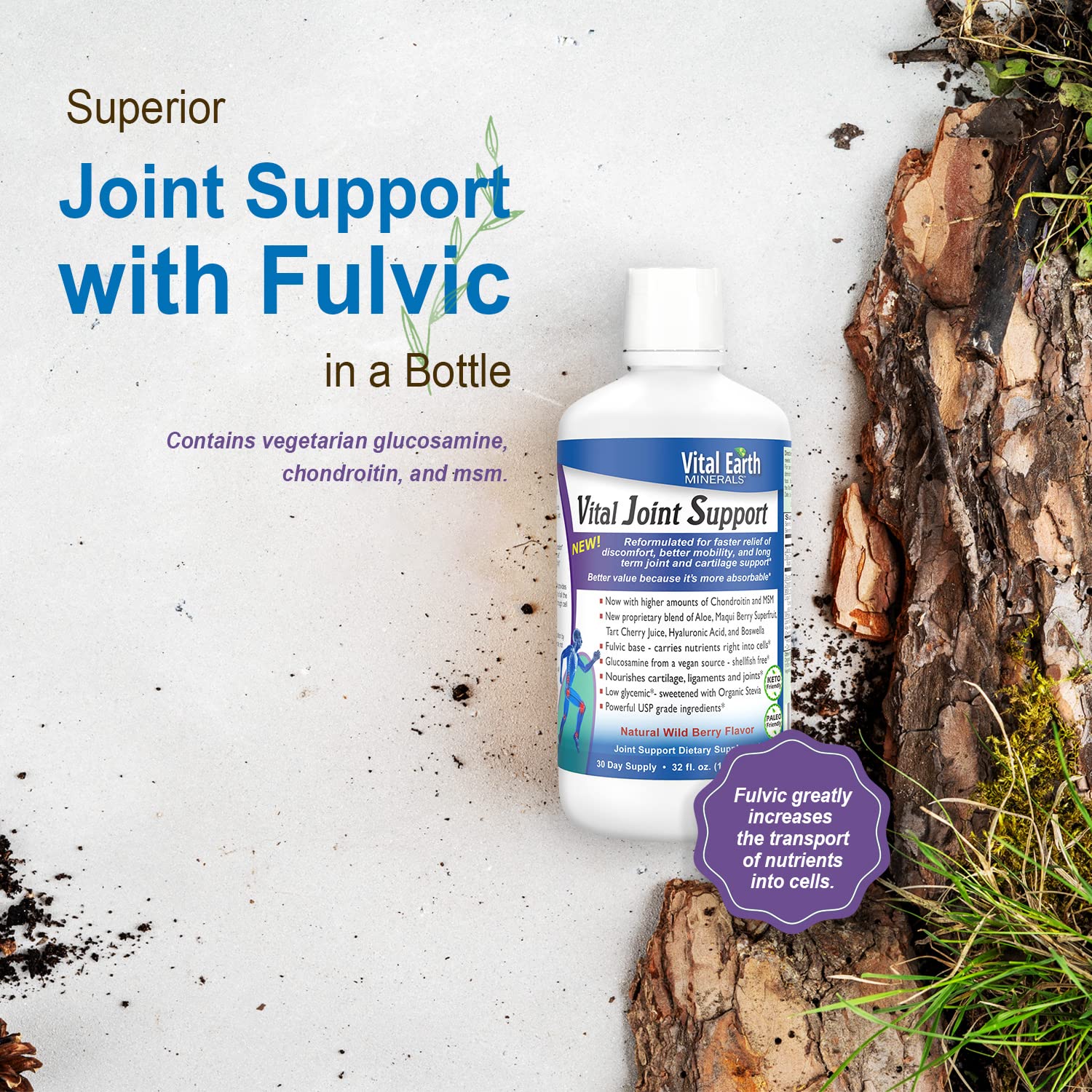 Vital Earth extracto de boswellia para apoyo articular.